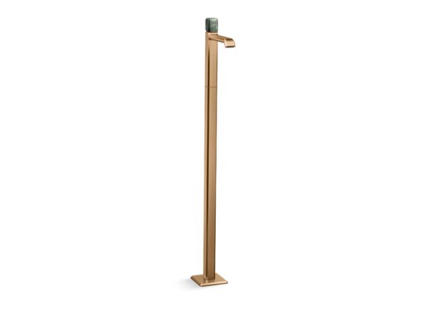Kallista - Bezel Floormount Sink Faucet, Guatemala Stone