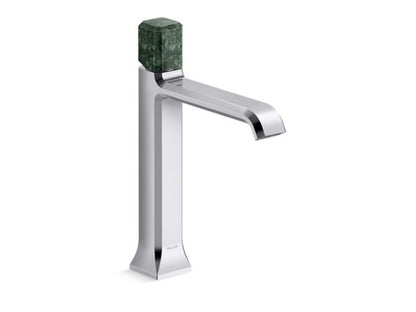 Kallista - Bezel Single Control Sink Faucet, Tall Spout, Guatemala Stone