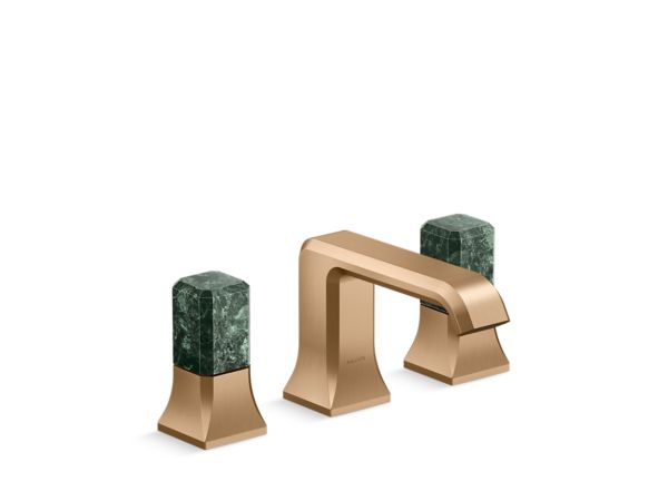 Kallista - Bezel Widespread Sink Faucet, Guatemala Stone