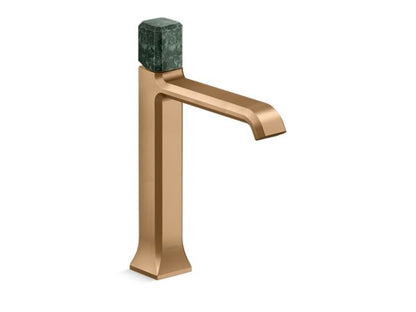 Kallista - Bezel Single Control Sink Faucet, Tall Spout, Guatemala Stone