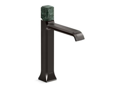 Kallista - Bezel Single Control Sink Faucet, Tall Spout, Guatemala Stone