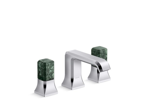 Kallista - Bezel Widespread Sink Faucet, Guatemala Stone