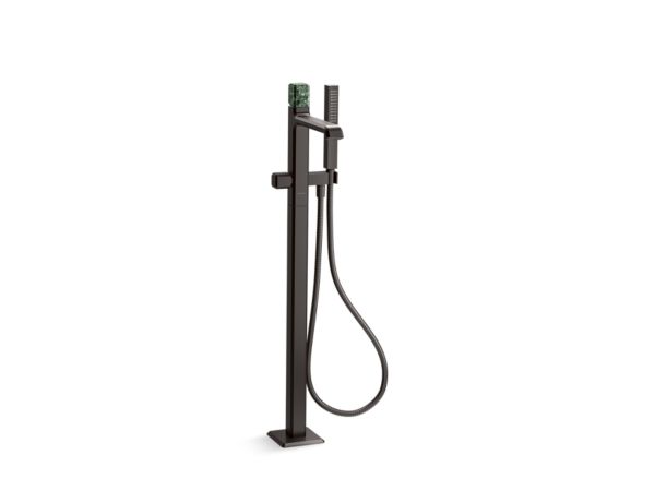 Kallista - Bezel Freestanding Bath Faucet, with Handshower, Guatemala Stone