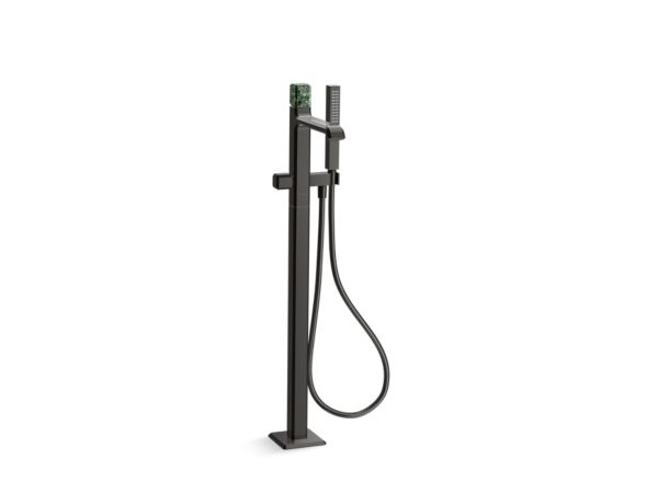 Kallista - Bezel Freestanding Bath Faucet, with Handshower, Guatemala Stone
