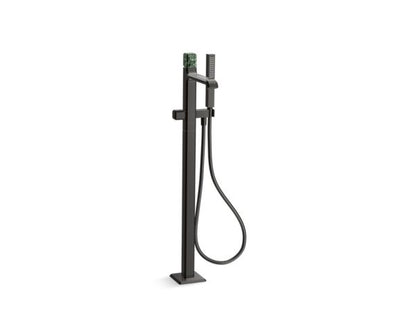 Kallista - Bezel Freestanding Bath Faucet, with Handshower, Guatemala Stone