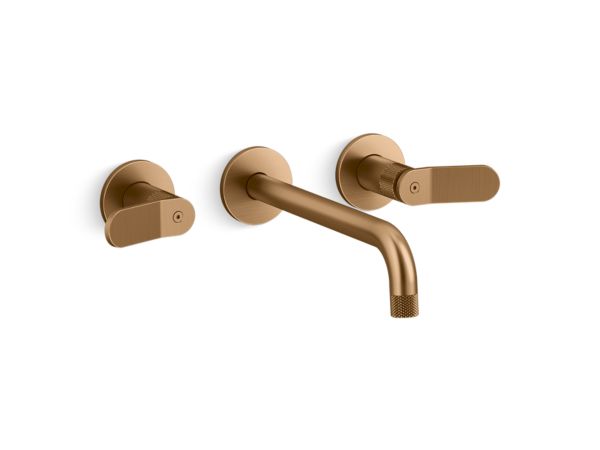 Kallista - Aileron Wall Mount Widespread Sink Faucet, Elongated Spout