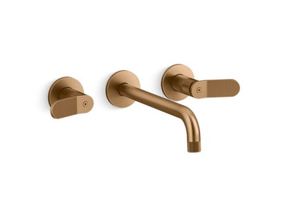 Kallista - Aileron Wall Mount Widespread Sink Faucet, Elongated Spout