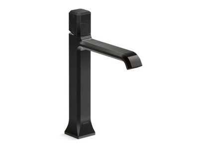 Kallista - Bezel Single Control Sink Faucet, Tall Spout, Nero Marquina Stone
