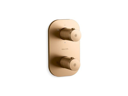 Kallista - Aileron 3-Outlet Stacked Thermostatic Trim