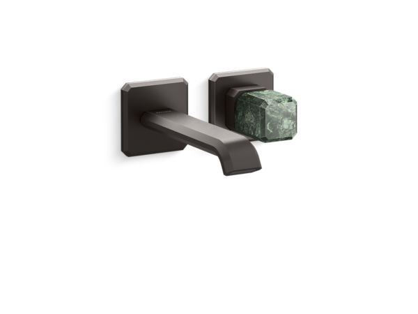Kallista - Bezel Wall Mount Single Control Sink Faucet, Guatemala Stone