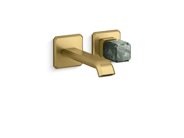 Kallista - Bezel Wall Mount Single Control Sink Faucet, Guatemala Stone