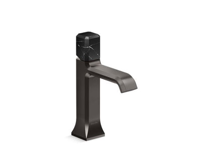 Kallista - Bezel Single Control Sink Faucet, Nero Marquina Stone