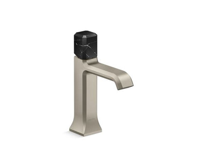 Kallista - Bezel Single Control Sink Faucet, Nero Marquina Stone