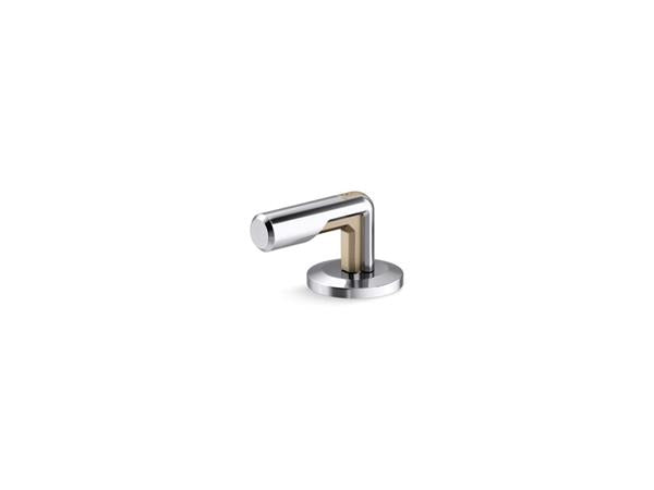 Kallista - Vice Deck Mount Bath Diverter, Lever Handle - Brushed Broze/Polished Chrome