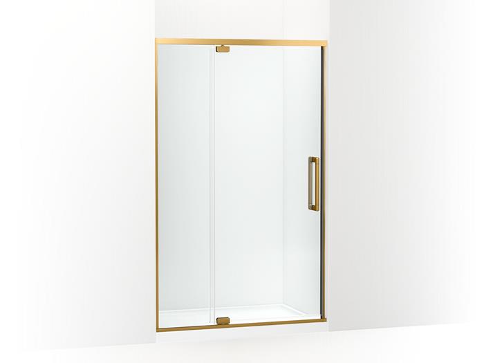 Kohler - Statement 76 Inch H Pivot Shower Door With 5/16 Inch-Thick Glass