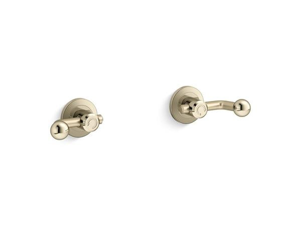 Kallista - Vice Wall-Mount Bath Faucet Crank Handles - French Gold