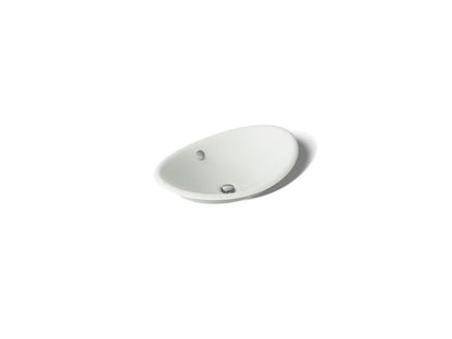 Kohler - Iron Plains 20-3/4 Inch Oval Vessel Bathroom Sink With Overflow