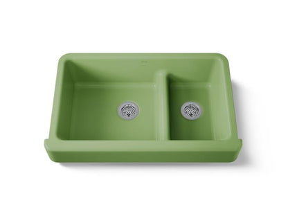 Kohler - Whitehaven Smart Divide 35-1/2 Inch Undermount Double-Bowl Farmhouse Kitchen Sink With Short Apron