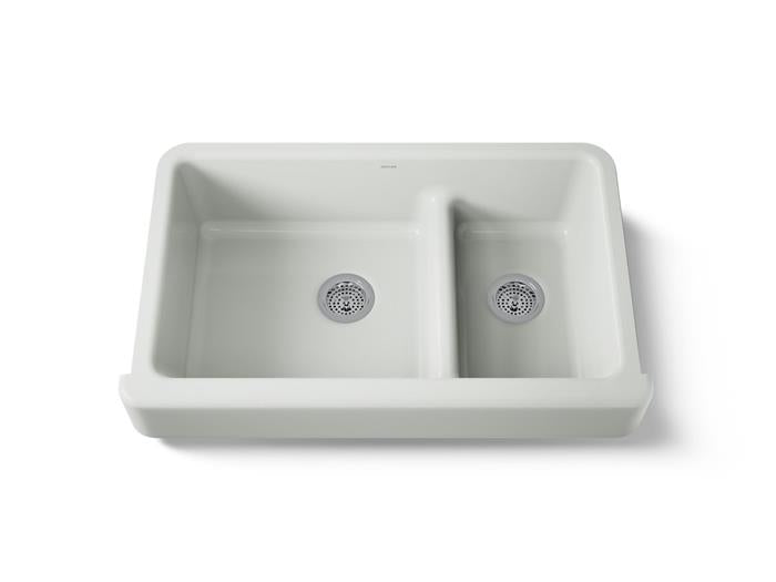 Kohler - Whitehaven Smart Divide 35-1/2 Inch Undermount Double-Bowl Farmhouse Kitchen Sink With Short Apron
