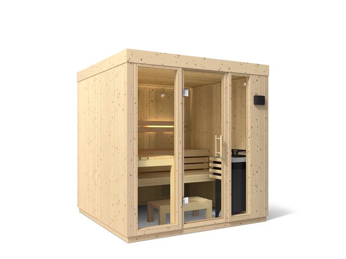 Kohler - C1 Indoor Sauna, Large, No Floor - Scandanavian Spruce