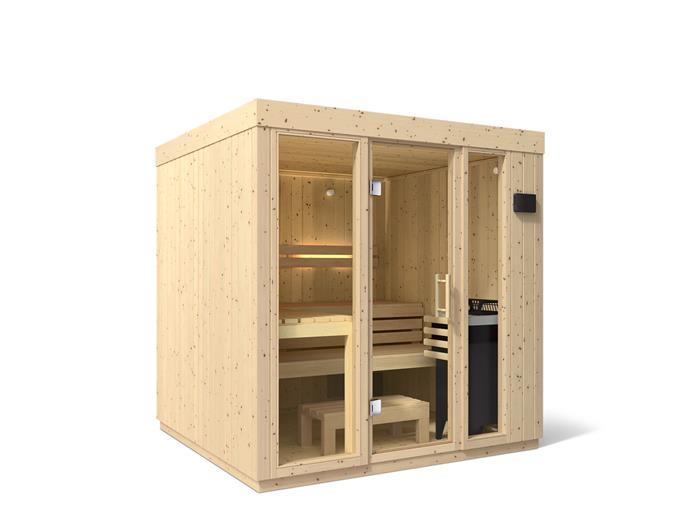 Kohler - C1 Indoor Sauna, Large, Floor - Scandanavian Spruce