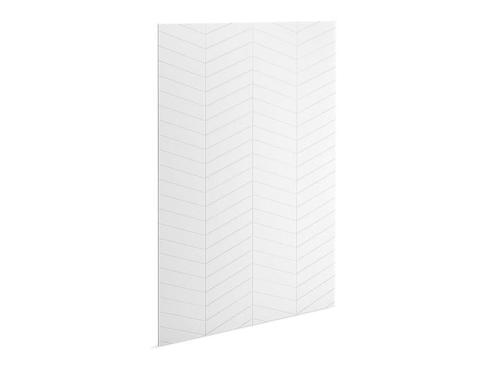 Kohler - Stoneridge 60X96 Inch shower back wall with chevron design