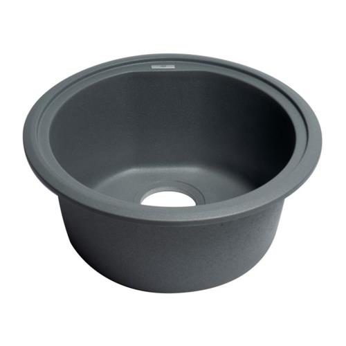Alfi - 17 Inch Undermount Round Granite Composite Kitchen Prep Sink