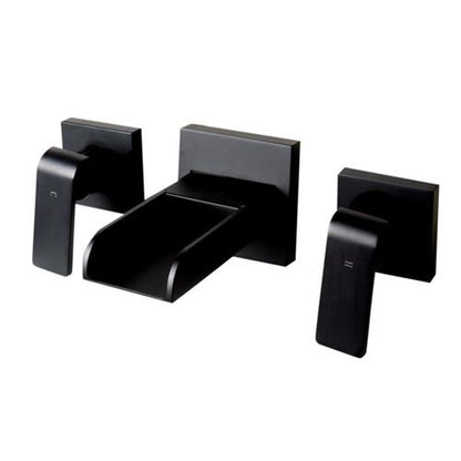 Alfi - Widespread Wall Mounted Modern Waterfall Bathroom Faucet