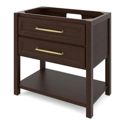 Jeffrey Alexander - 36 Inch Kipling Single Sink Free Standing Vanity Cabinet - Less Vanity Top