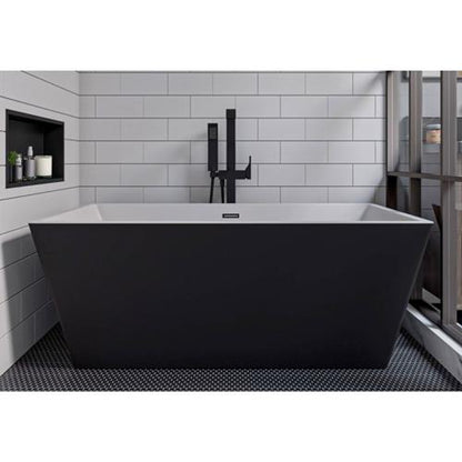 Alfi - Single Lever Floor Mounted Tub Filler Mixer w Hand Held Shower Head