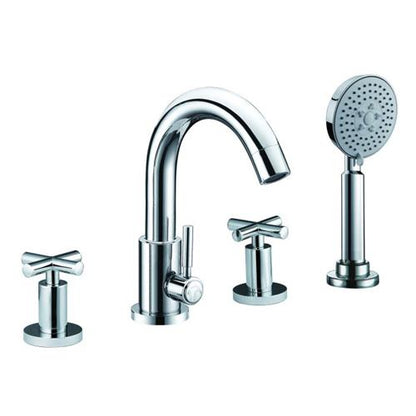 Alfi - Deck Mounted Tub Filler with Hand Held Showerhead