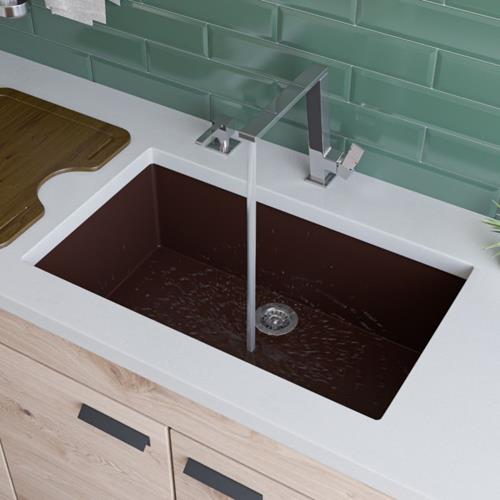 Alfi - 30 Inch Undermount Single Bowl Granite Composite Kitchen Sink