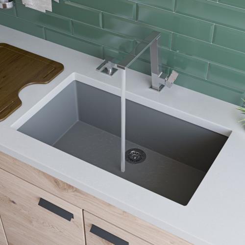 Alfi - 30 Inch Undermount Single Bowl Granite Composite Kitchen Sink