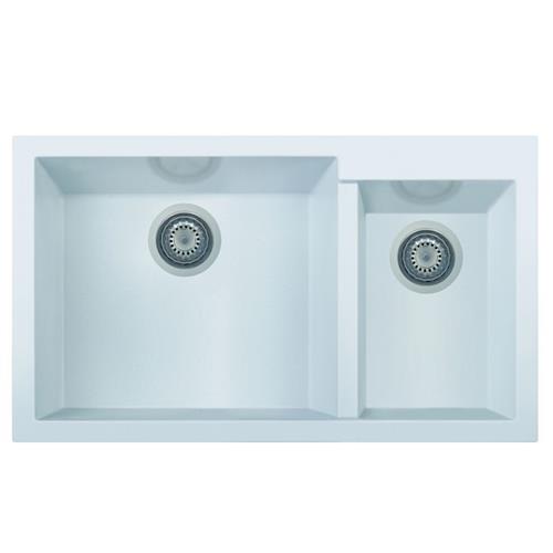 Alfi - 34 Inch Double Bowl Undermount Granite Composite Kitchen Sink