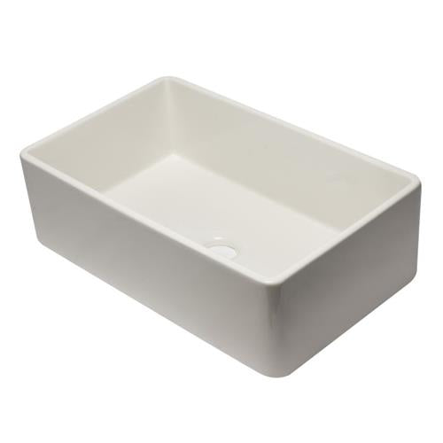 Alfi - 33 inch Reversible Single Fireclay Farmhouse Kitchen Sink