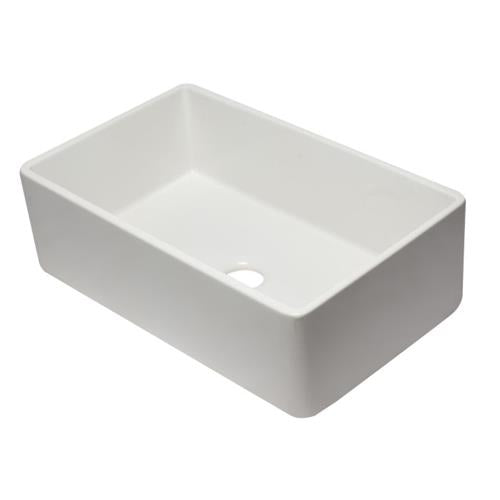 Alfi - 33 inch Reversible Single Fireclay Farmhouse Kitchen Sink