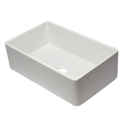 Alfi - 33 inch Reversible Single Fireclay Farmhouse Kitchen Sink