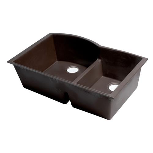 Alfi - 33 Inch Double Bowl Undermount Granite Composite Kitchen Sink