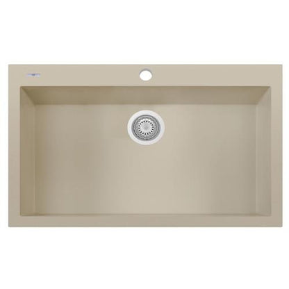Alfi - 33 Inch Single Bowl Drop In Granite Composite Kitchen Sink