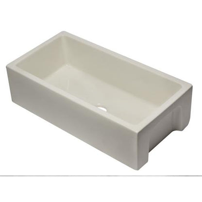 Alfi - 36 inch Reversible Smooth / Fluted Single Bowl Fireclay Farm Sink