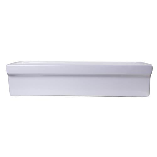 Alfi - 36 Inch White Above Mount Porcelain Bath Trough Sink