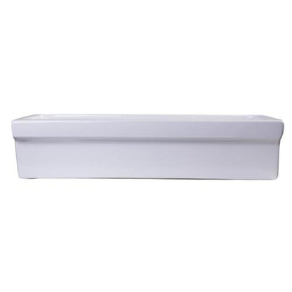 Alfi - 36 Inch White Above Mount Porcelain Bath Trough Sink