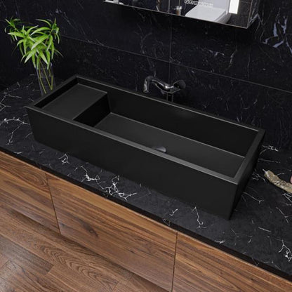 Alfi - 39 Inch Above Mount Fireclay Bathroom Trough Sink