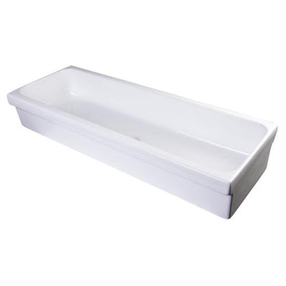 Alfi - 48 Inch White Above Mount Porcelain Bath Trough Sink