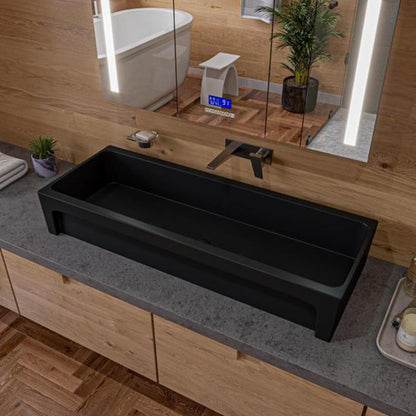 Alfi - 48 Inch White Above Mount Porcelain Bath Trough Sink