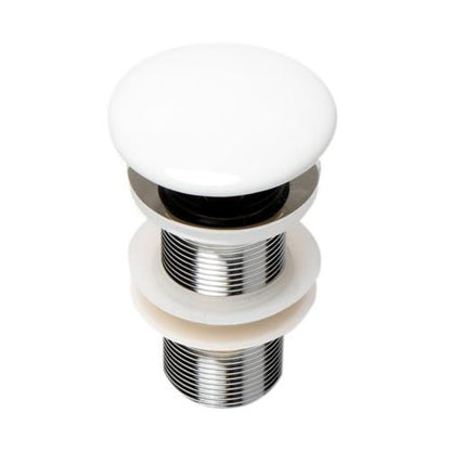 Alfi - Ceramic Mushroom Top Pop Up Drain for Sinks without Overflow