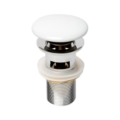 Alfi - Ceramic Mushroom Top Pop Up Drain for Sinks with Overflow