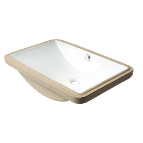 Alfi - White 24 Inch Rectangular Undermount Ceramic Sink