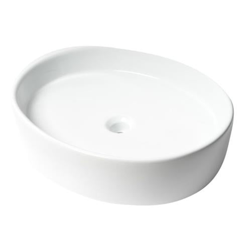 Alfi - White 22 Inch Oval Above Mount Ceramic Sink