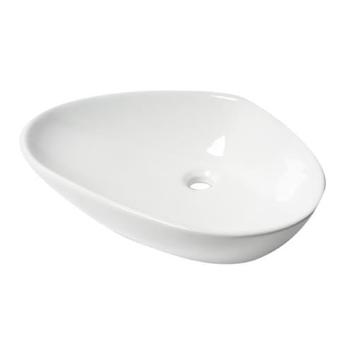 Alfi - White 23 Inch Fancy Above Mount Ceramic Sink